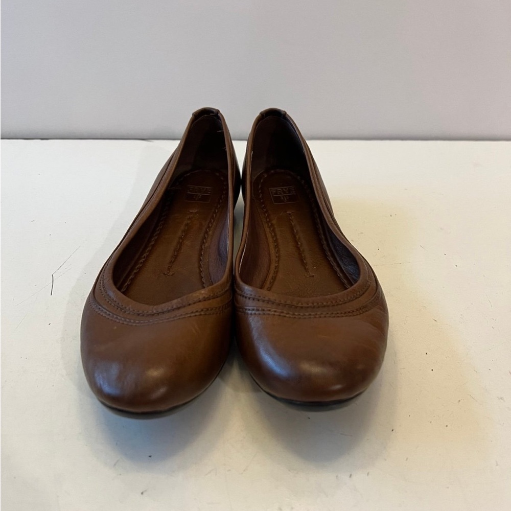 Frye Agnes Brown Ballet women’s flats size 6.5 - Picture 5 of 10